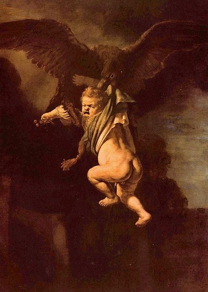 Rembrandt Peale Ganymed in den Fangen des Adlers
